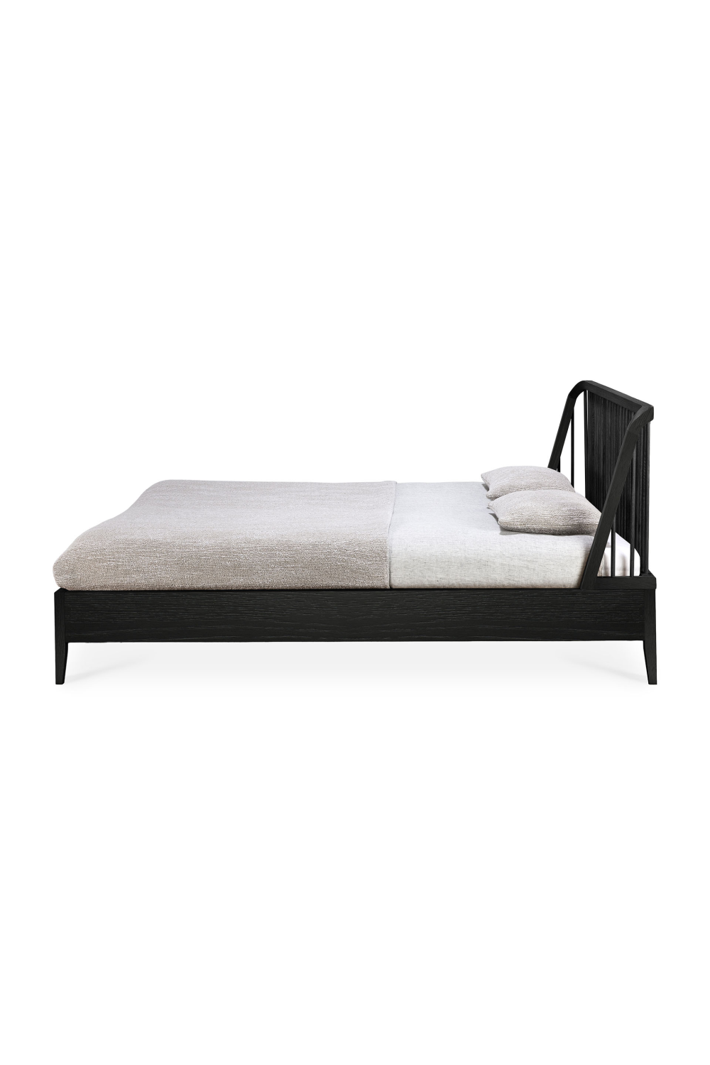 Black Solid Oak Bed | Oroa.com