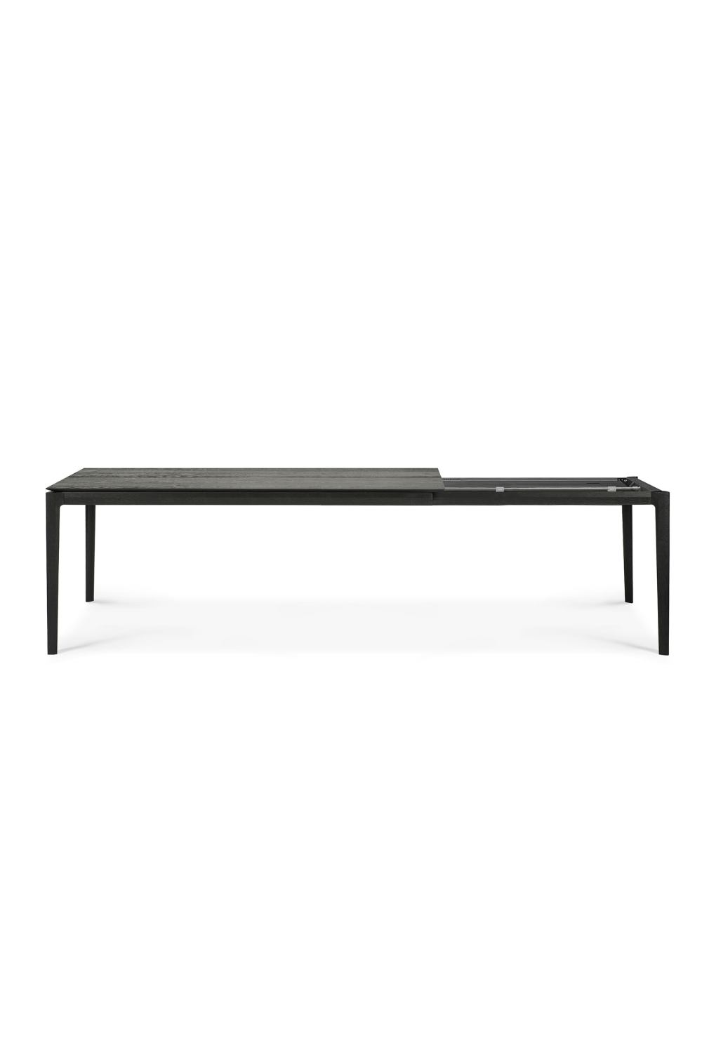 Extendable Black Oak Dining Table | Oroa.com