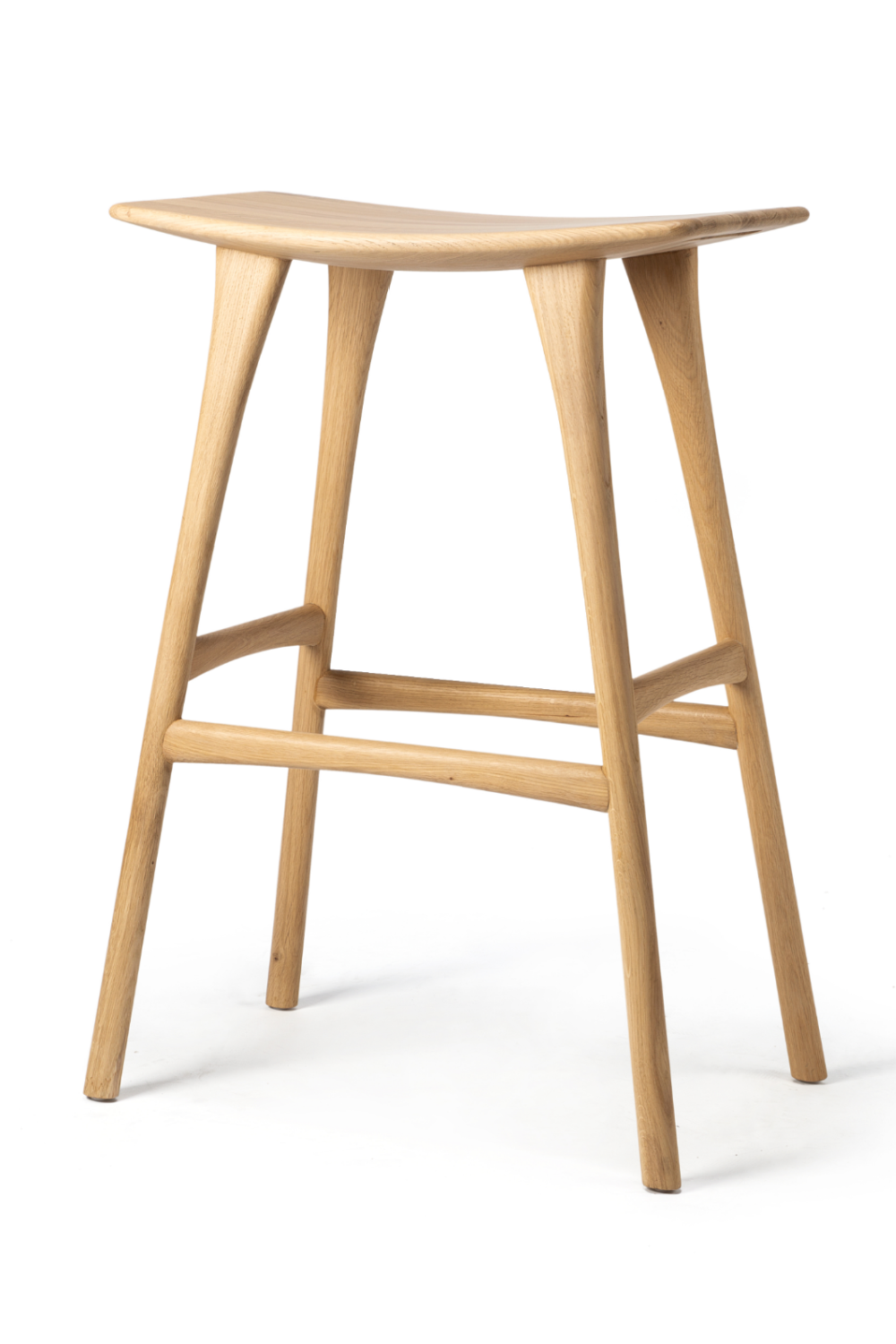 Wooden Backless Barstool | Oroa.com