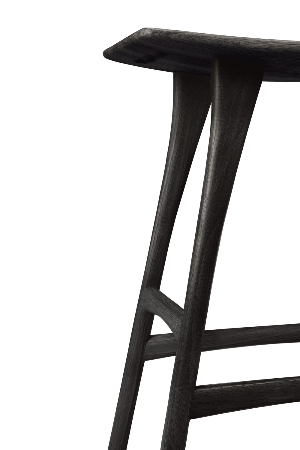 Classic Black Oak Counter Stool | Oroa.com