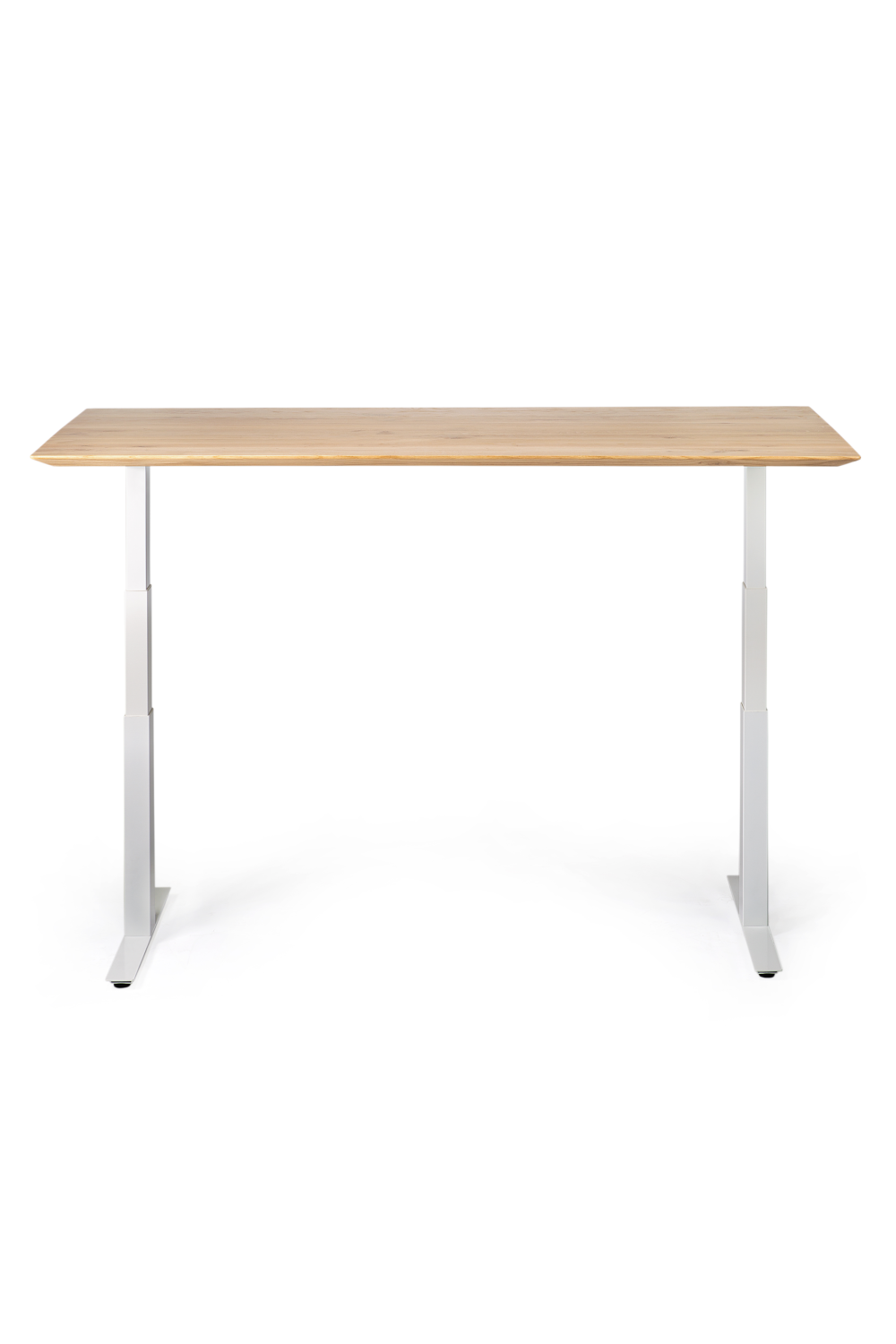 White Metal Adjustable Desk Base | Oroa.com