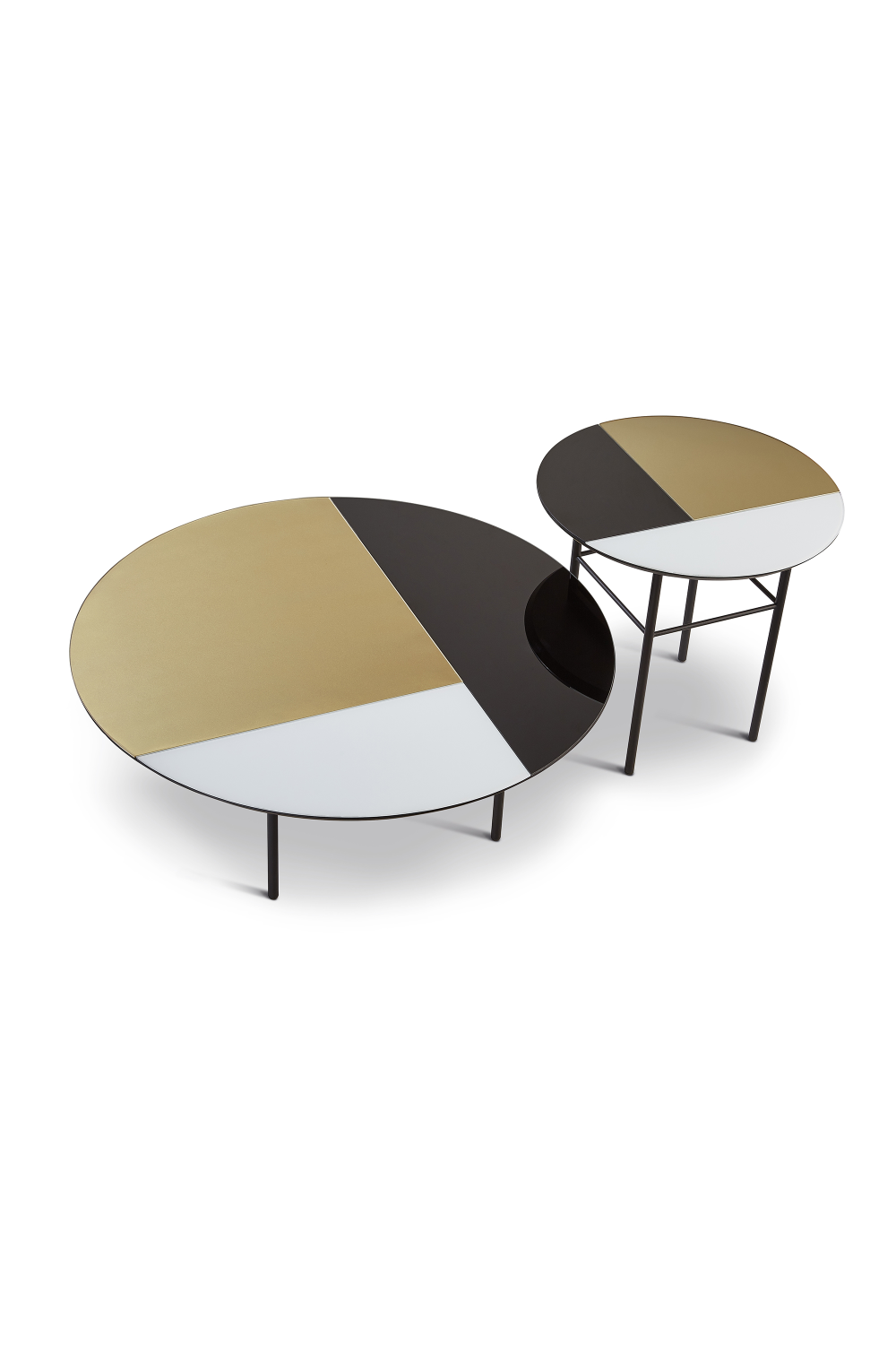 Tri-Color Round Side Table | Oroa.com