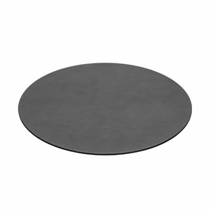   Grained Leather Round Placemat | Oroa.com