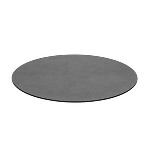   Grained Leather Round Placemat | Oroa.com