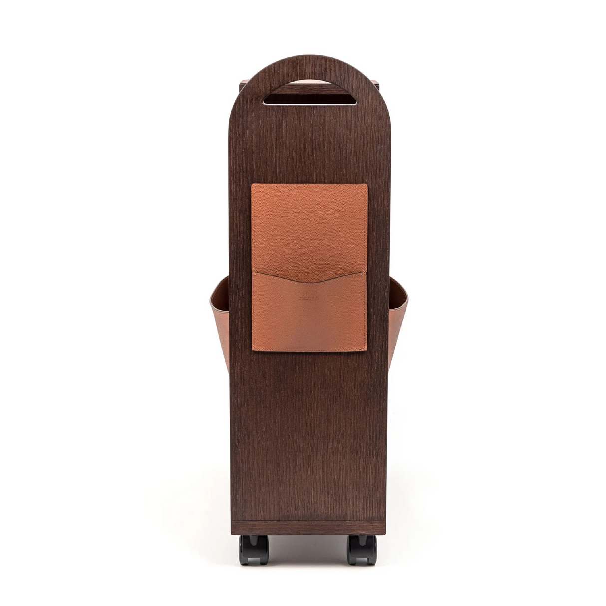   Wheeled Wooden Magazine Rack | Oroa.com
