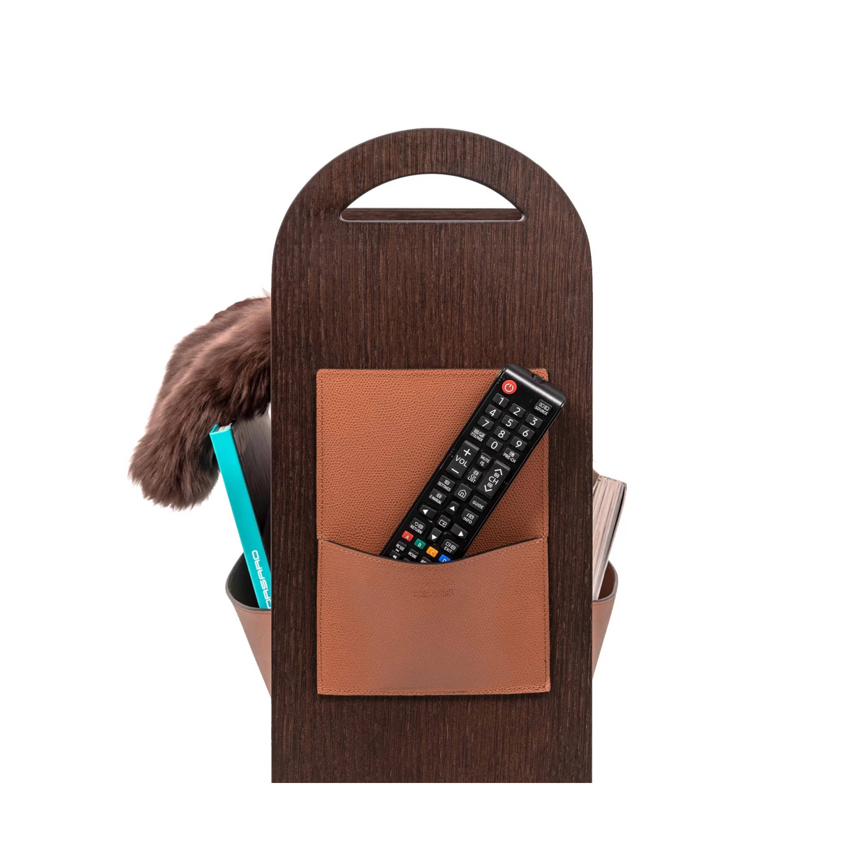   Wheeled Wooden Magazine Rack | Oroa.com