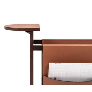   Wheeled Wooden Magazine Rack | Oroa.com