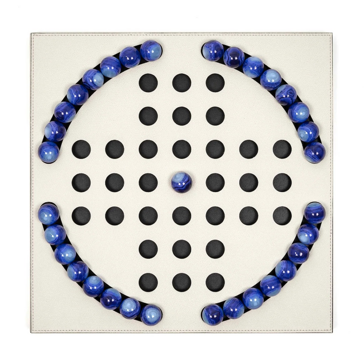   Blue Pawns Leather Game Board | Oroa.com