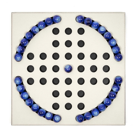   Blue Pawns Leather Game Board | Oroa.com