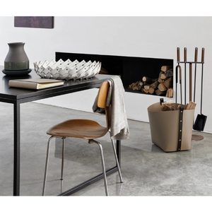   Leather Strips Short Basket | Oroa.com