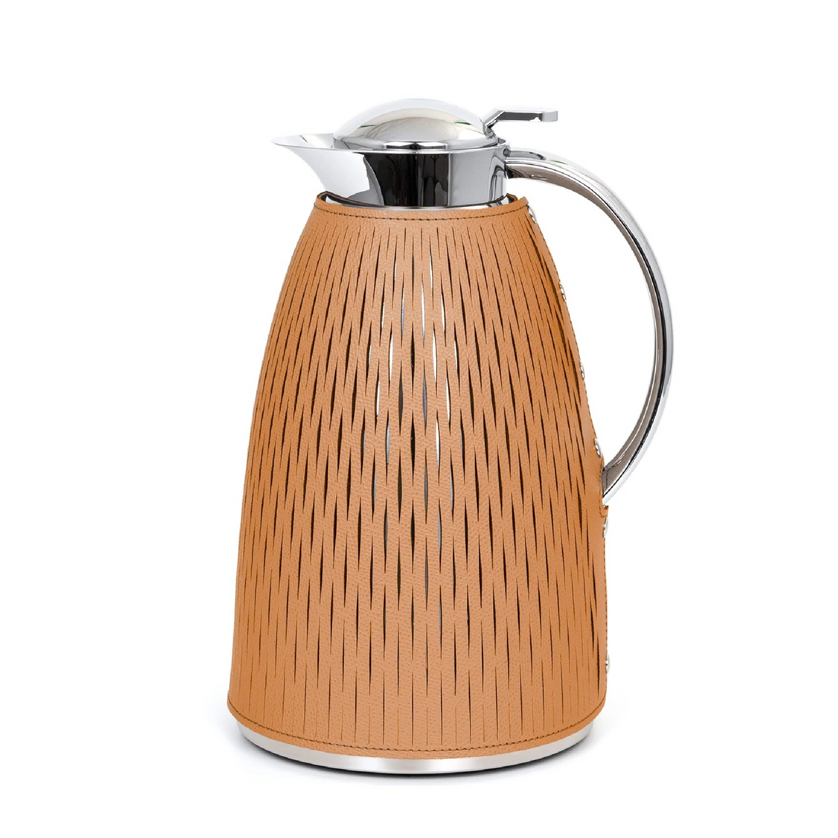   Leather Covered Glass Thermal Carafe | Oroa.com