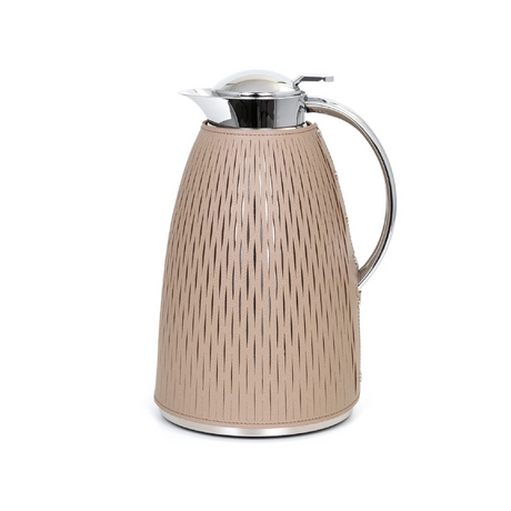   Leather Covered Glass Thermal Carafe | Oroa.com