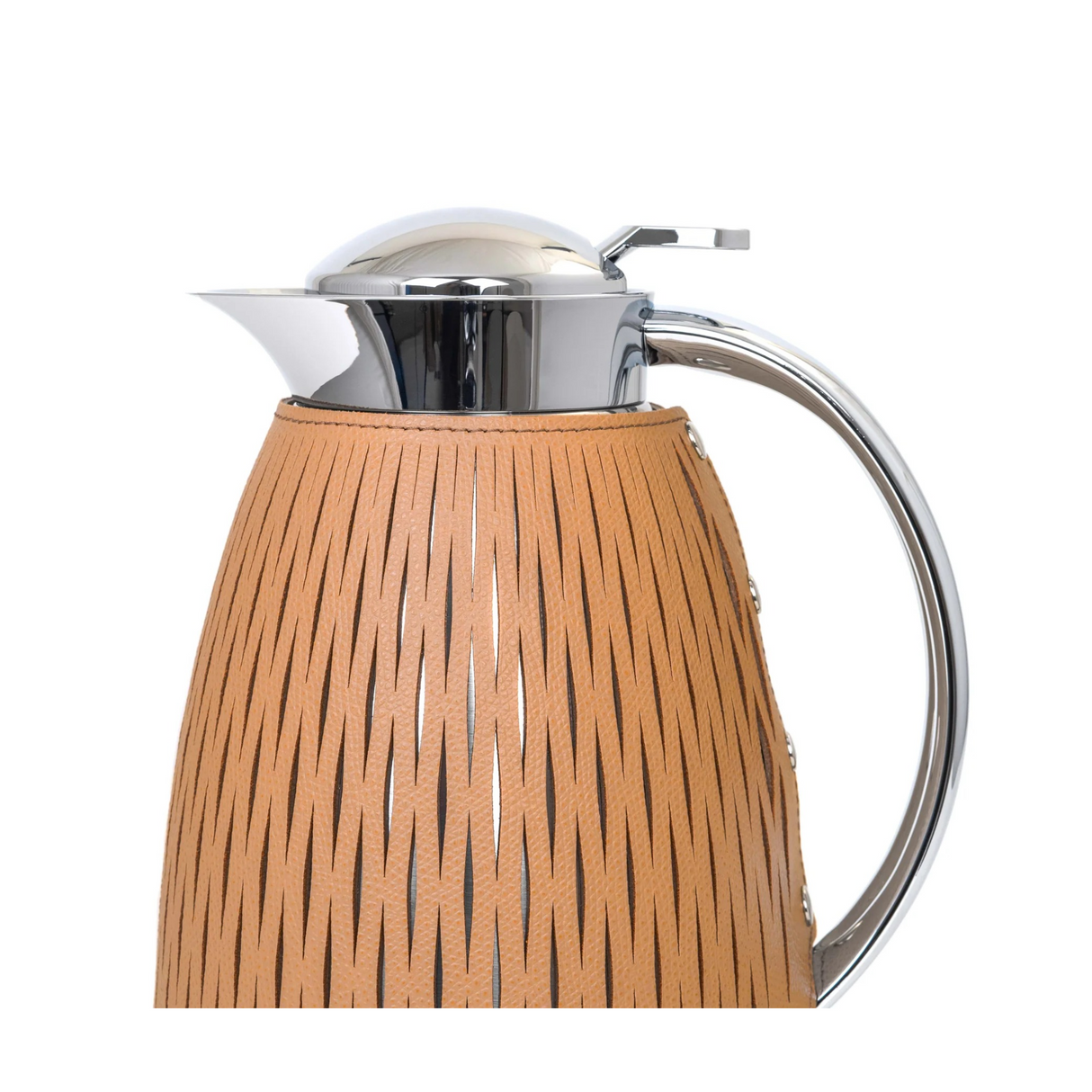   Leather Covered Glass Thermal Carafe | Oroa.com