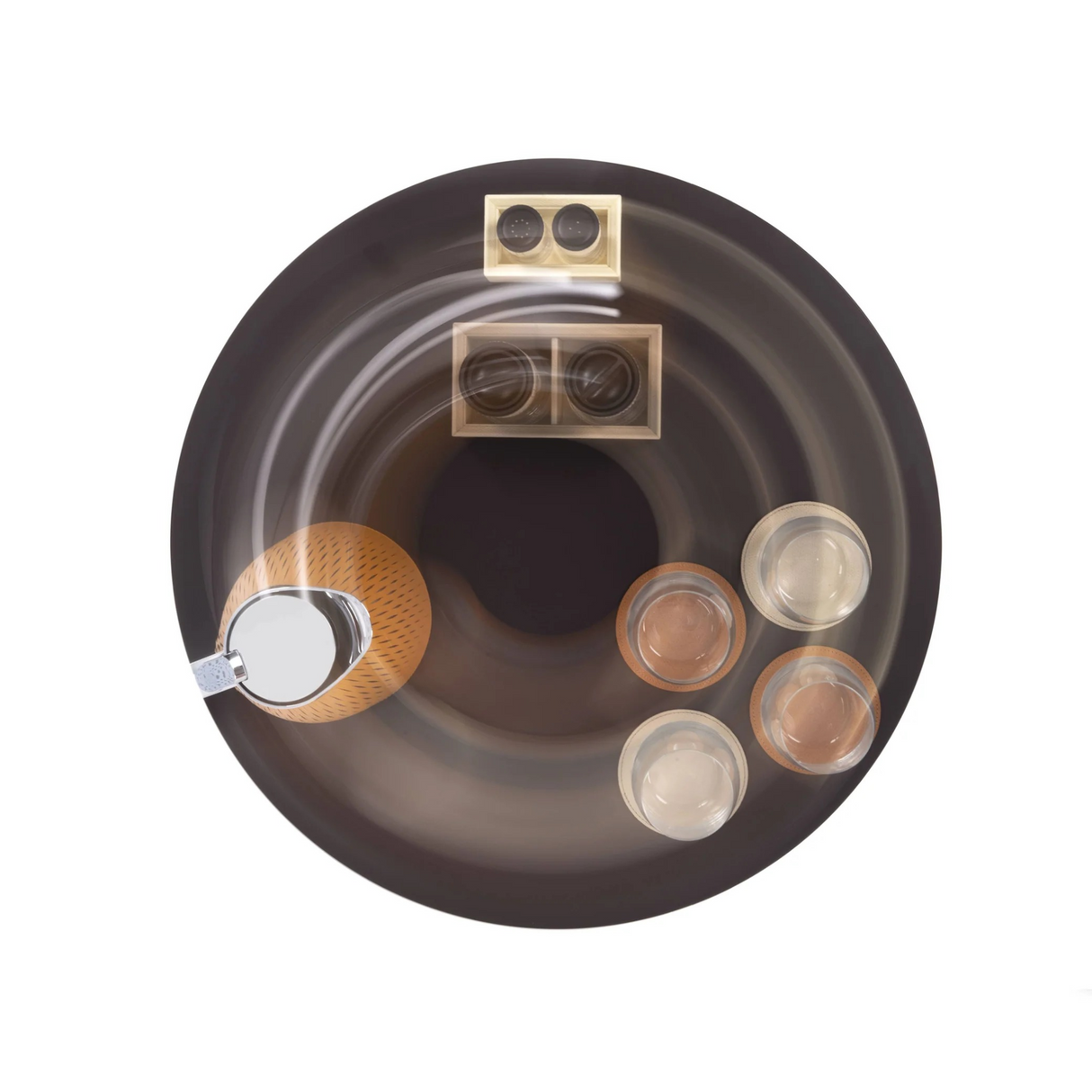   Calf Leather Lazy Susan | Oroa.com