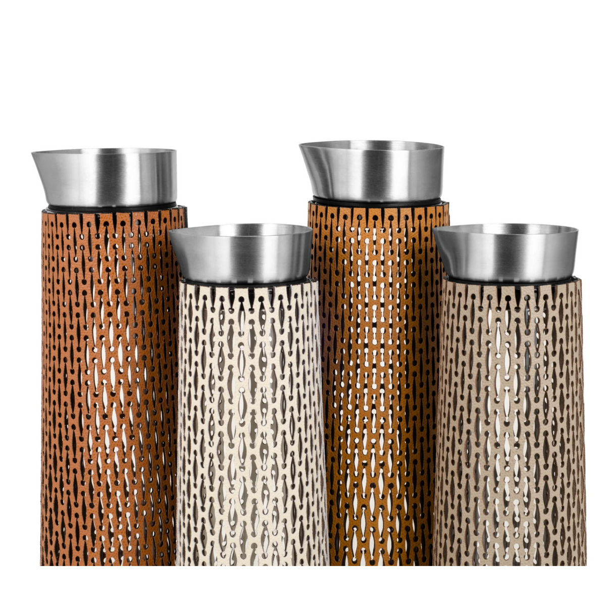   Leather-Wrapped Glass Carafe | Oroa.com
