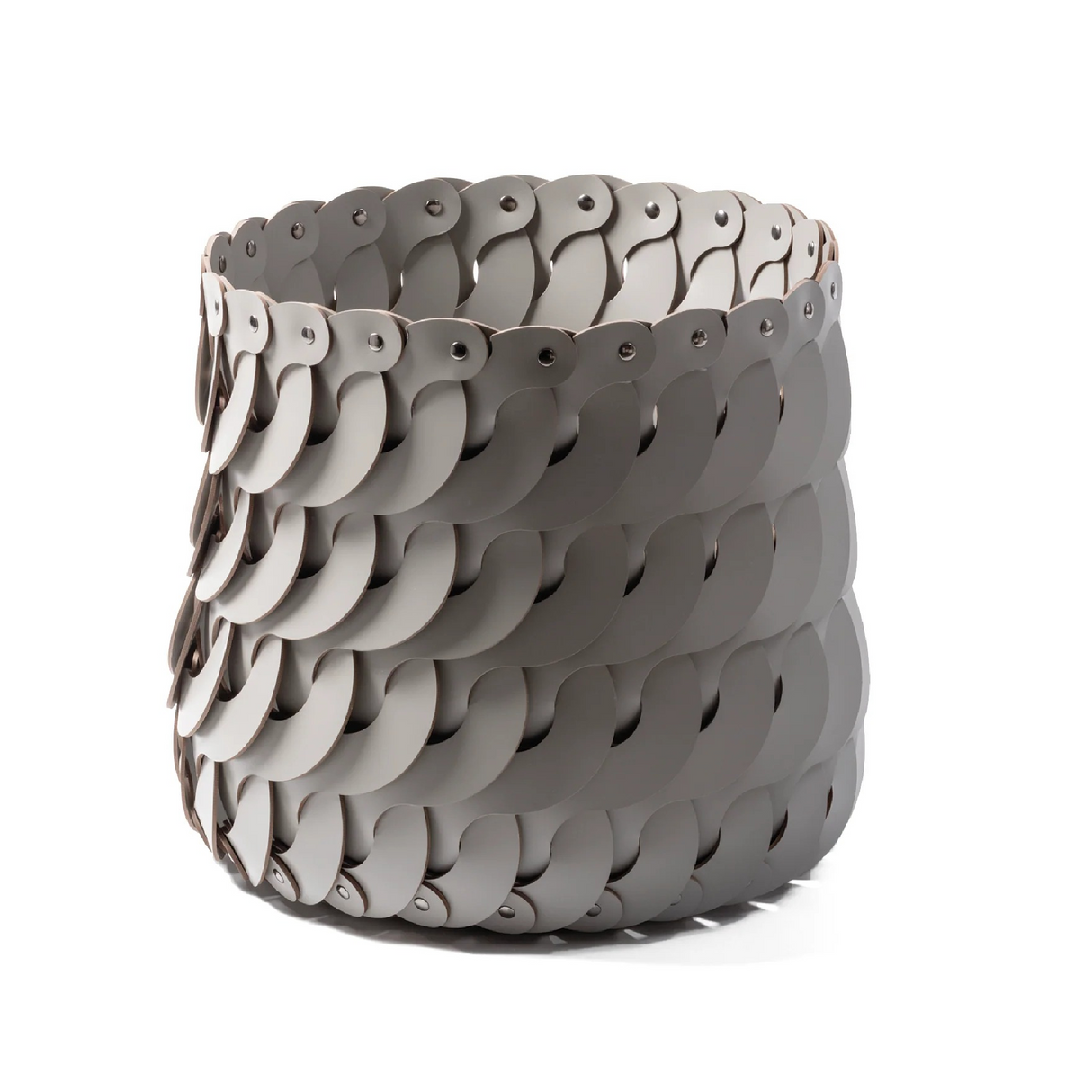   S-Shaped Woven Leather Basket S | Oroa.com