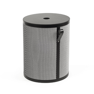   Leather Short Round Basket | Oroa.com