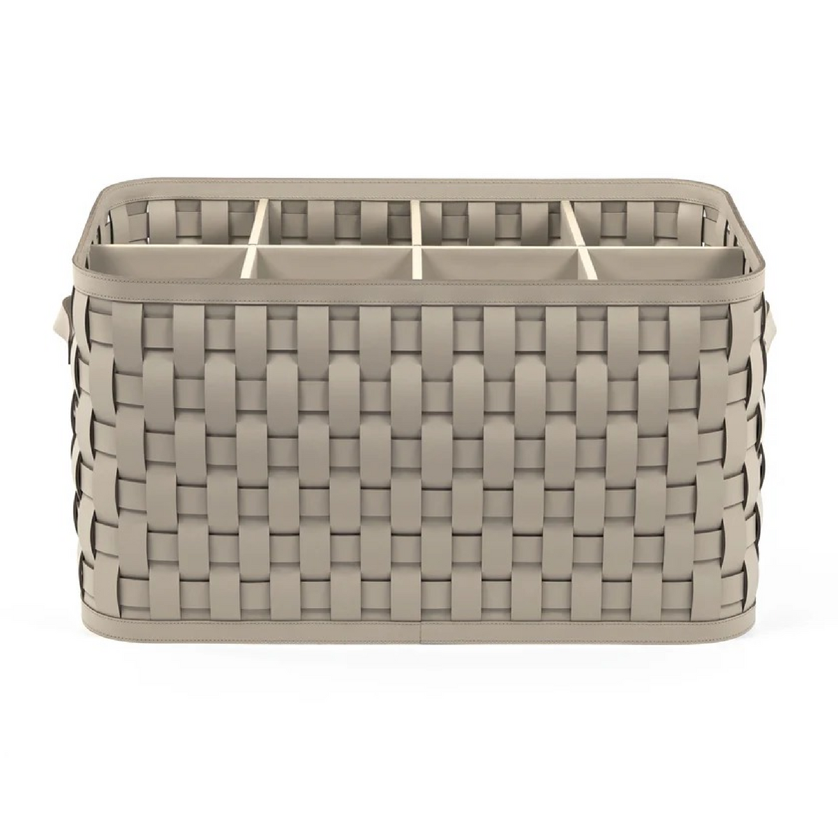   Woven Leather Shoes Basket | Oroa.com