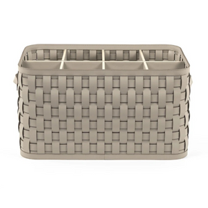   Woven Leather Shoes Basket | Oroa.com