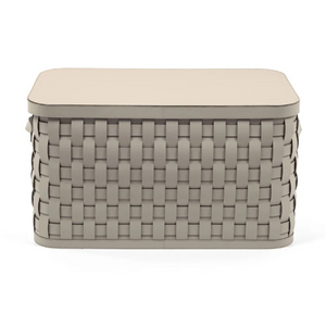   Woven Leather Shoes Basket | Oroa.com