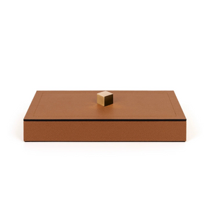   Leather Covered Wooden Box | Oroa.com