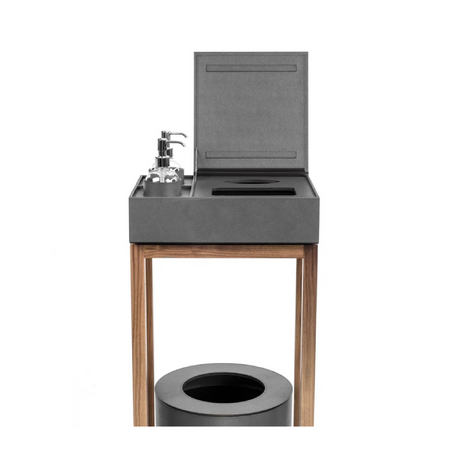   Wooden Framed Sanitizing Box with Stand | Oroa.com