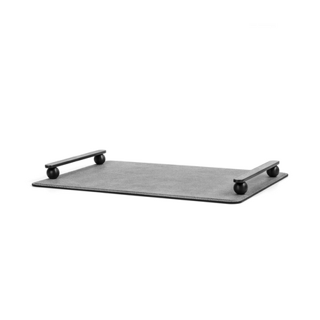   Leather Tray With Handles | Oroa.com
