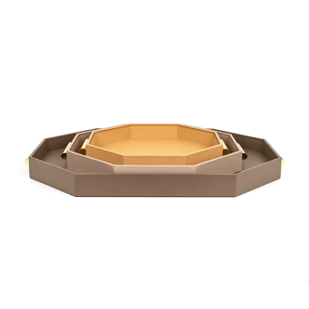   Hexagonal Leather Tray | Oroa.com