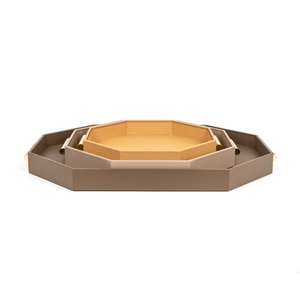   Hexagonal Leather Tray | Oroa.com