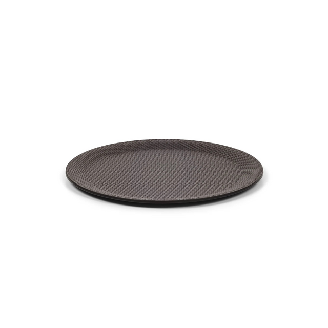 Round Calf Leather Tray | Pinetti Victor | OROA.com