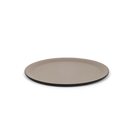   Round Calf Leather Tray | Oroa.com