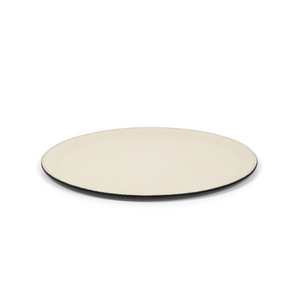   Round Calf Leather Tray | Oroa.com