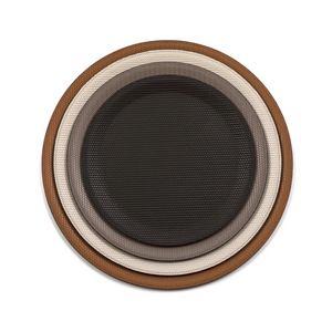  Round Calf Leather Tray | Oroa.com