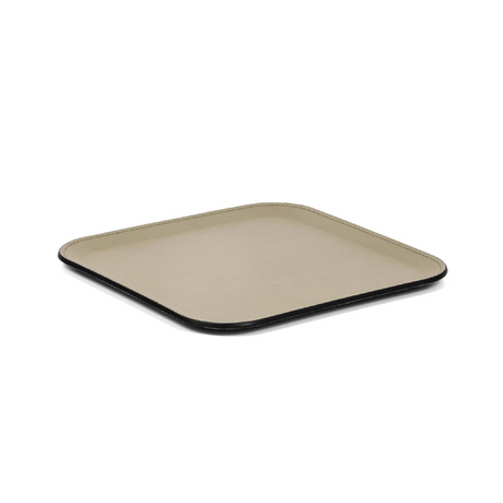   Square Calf Leather Tray | Oroa.com
