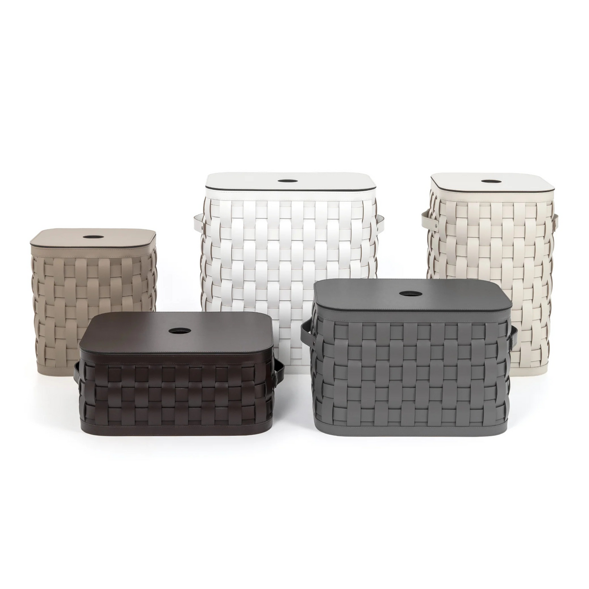   Flat Lidded Rectangular Tall Basket | Oroa.com