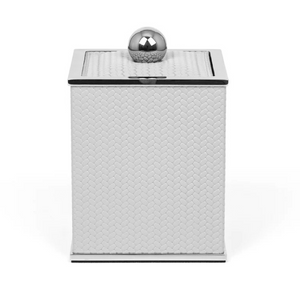   Leather Covered Square Bathroom Set | Oroa.com
