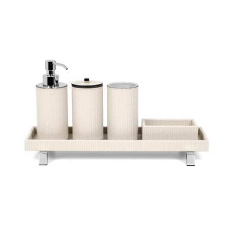   Waterproof Leather Round Bathroom Set | Oroa.com