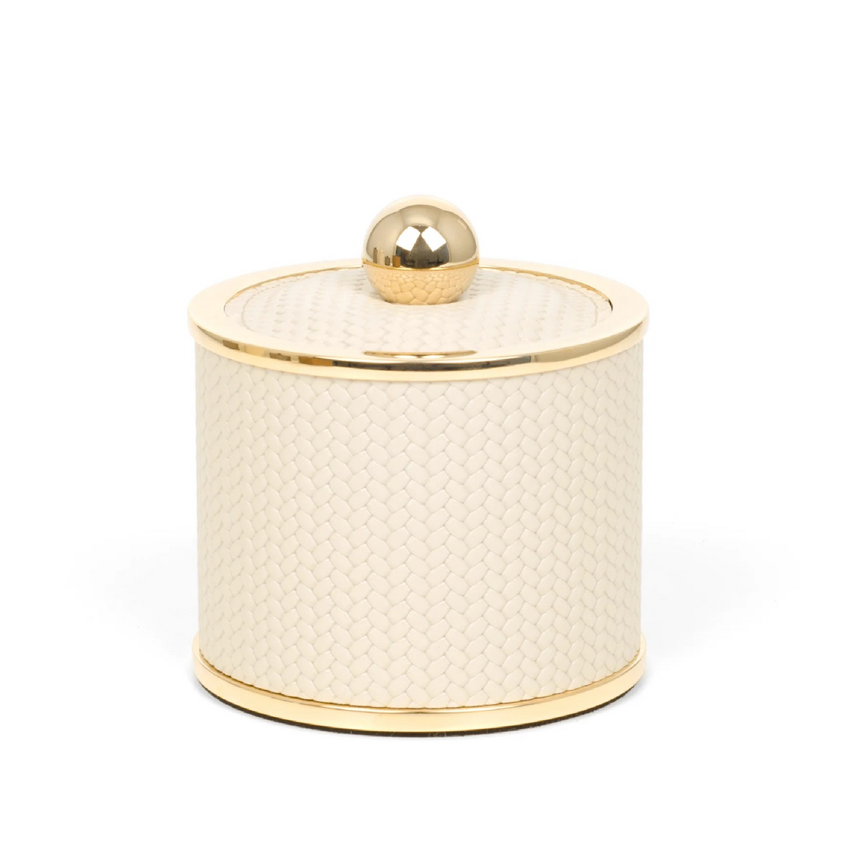   Round Leather Cotton Pad Holder | Oroa.com
