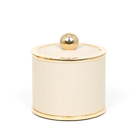   Round Leather Cotton Pad Holder | Oroa.com