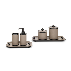   Round Leather Cotton Pad Holder | Oroa.com
