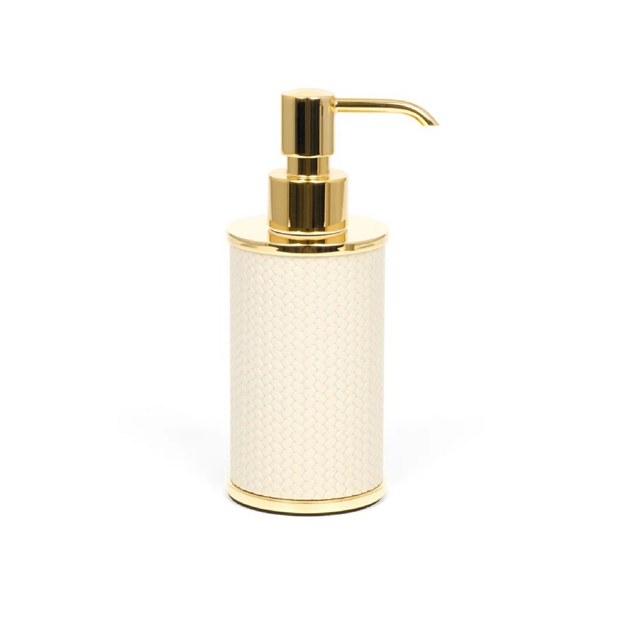   Leather Covered Round Bathroom Set | Oroa.com