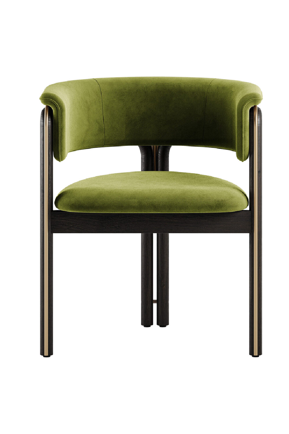   Metal Detail Curved Dining Chair | Oroa.com