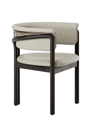   Metal Detail Curved Dining Chair | Oroa.com