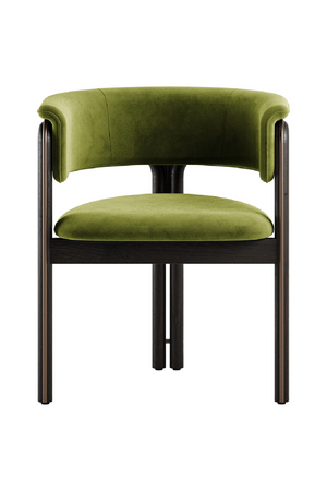   Metal Detail Curved Dining Chair | Oroa.com