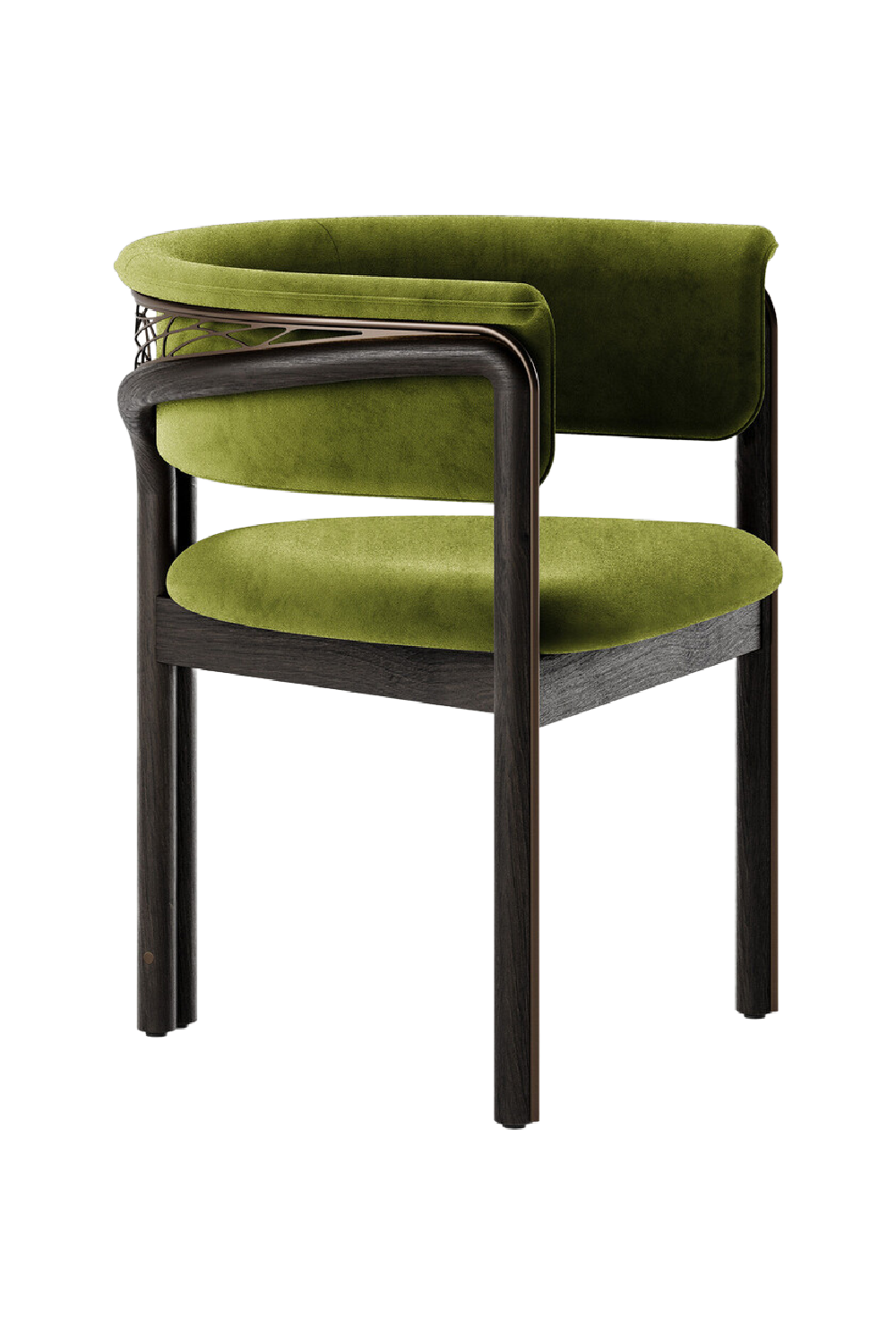  Metal Detail Curved Dining Chair | Oroa.com