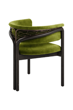  Metal Detail Curved Dining Chair | Oroa.com