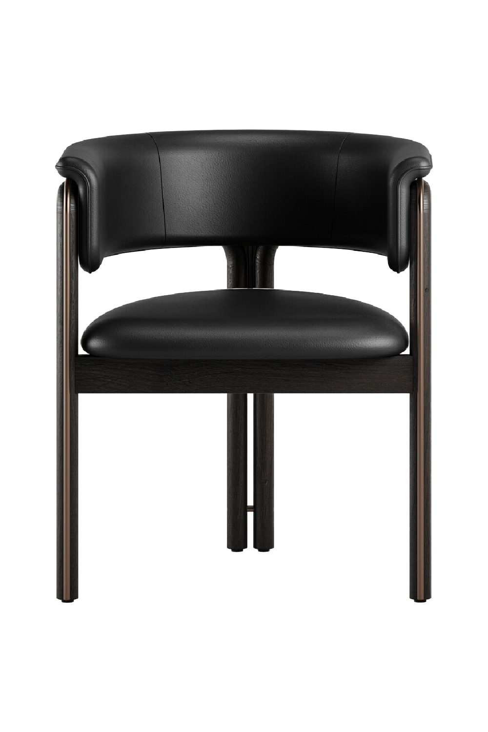   Metal Detail Curved Dining Chair | Oroa.com