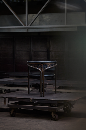   Metal Detail Curved Dining Chair | Oroa.com