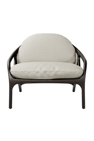   Beige Chenille Lounge Chair | Oroa.com