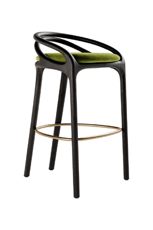   Brown Teak Bar Stool | Oroa.com